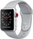 Apple Watch Series 3 38mm Silver Aluminum Case with Fog Sport Band MQJN2LL/A GPS Cellular