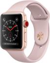 Apple Watch Series 3 42mm Gold Aluminum Case with Pink Sand Sport Band MQK32LL/A GPS Cellular