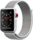 Apple Watch Series 3 42mm Silver Aluminum Case with Seashell Sport Loop MQK52LL/A GPS Cellular