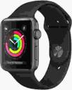 Apple Watch Series 3 42mm Space Gray Aluminum Case with Black Sport Band MQL12LL/A GPS Only