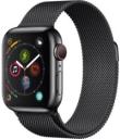 Apple Watch Series 4 40mm Space Black Stainless Steel Case with Black Milanese Loop MTUQ2LL/A GPS Cellular