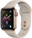 Apple Watch Series 4 40mm Gold Stainless Steel Case with Stone Sport Band MTUR2LL/A GPS Cellular