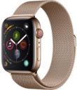 Apple Watch Series 4 44mm Gold Stainless Steel Case with Gold Milanese Loop MTV82LL/A GPS Cellular