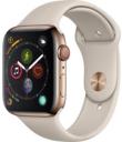 Apple Watch Series 4 44mm Gold Stainless Steel Case with Stone Sport Band MTV72LL/A GPS Cellular