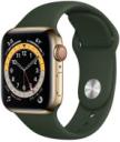 Apple Watch Series 6 40mm Gold Stainless Steel Case with Apple OEM Band A2293 GPS Cellular