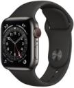Apple Watch Series 6 40mm Graphite Stainless Steel Case with Apple OEM Band A2293 GPS Cellular