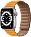 Apple Watch Series 6 44mm Aluminum Case with Leather Link A2294 GPS Cellular