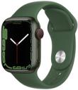 Apple Watch Series 7 45mm Green Aluminum Case with Apple OEM Band A2477 GPS Cellular