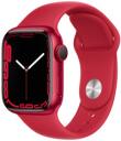 Apple Watch Series 7 41mm Red Aluminum Case with Apple OEM Band A2475 GPS Cellular