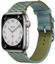 Apple Watch Series 7 Hermes 45mm Silver Stainless Steel Case with Hermes Jumping Single Tour A2477 GPS Cellular
