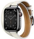 Apple Watch Series 7 Hermes 41mm Space Black Stainless Steel Case with Attelage Double Tour A2475 GPS Cellular