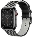 Apple Watch Series 7 Hermes 45mm Space Black Stainless Steel Case with Hermes Jumping Single Tour A2477 GPS Cellular