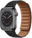 Apple Watch Series 8 41mm Graphite Stainless Steel Case with Apple OEM Band A2772 GPS Cellular