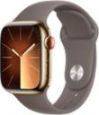 Apple Watch Series 9 41mm Gold Stainless Steel Case with Apple OEM Band A2982 GPS Cellular