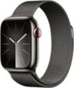 Apple Watch Series 9 41mm Graphite Stainless Steel Case with Milanese Loop A2982 GPS Cellular
