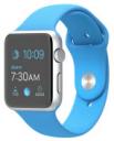 Apple Watch Sport 42mm Silver Aluminum Case with Blue Sport Band MJ3Q2LL/A