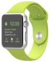 Apple Watch Sport 42mm Silver Aluminum Case with Green Sport Band MJ3P2LL/A