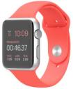 Apple Watch Sport 42mm Silver Aluminum Case with Pink Sport Band MJ3R2LL/A