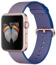 Apple Watch Sport 42mm Rose Gold Aluminum Case with Royal Blue Woven Nylon Band MMFP2LL/A