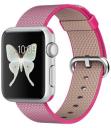 Apple Watch Sport 38mm Silver Aluminum Case with Pink Woven Nylon Band MMF32LL/A