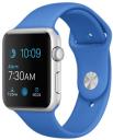 Apple Watch Sport 42mm Silver Aluminum Case with Royal Blue Sport Band MMFM2LL/A