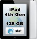 Apple iPad 4th Generation 128GB Wi-Fi 4G AT&T Retina Display A1459