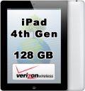 Apple iPad 4th Generation 128GB Wi-Fi 4G Verizon Retina Display A1460