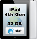 Apple iPad 4th Generation 32GB Wi-Fi 4G AT&T Retina Display A1459