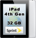 Apple iPad 4th Generation 32GB Wi-Fi 4G Sprint Retina Display A1460