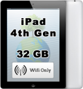 Apple iPad 4th Generation 32GB Wi-Fi Retina Display A1458