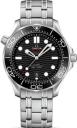 Omega Seamaster Diver 300M Black Co-Axial Master Chronometer 42MM Steel on Steel 210.30.42.20.01.001