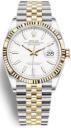 Rolex Datejust 36 Oystersteel and Yellow Gold Jubilee Fluted White Index Two-Tone 126233
