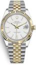 Rolex Datejust 41 Oystersteel and Yellow Gold Jubilee Fluted White Index Two-Tone 126333