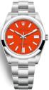 Rolex Oyster Perpetual 41 Oystersteel Coral Red Dial 124300